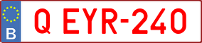 Trailer License Plate